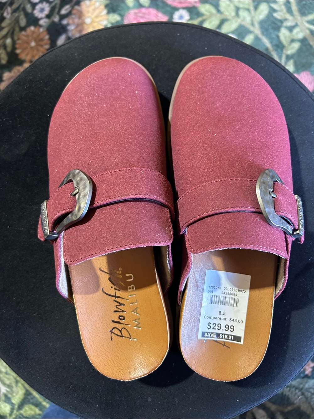 Blowfish Malibu Women's Wine Slip-On Clog with Buckle